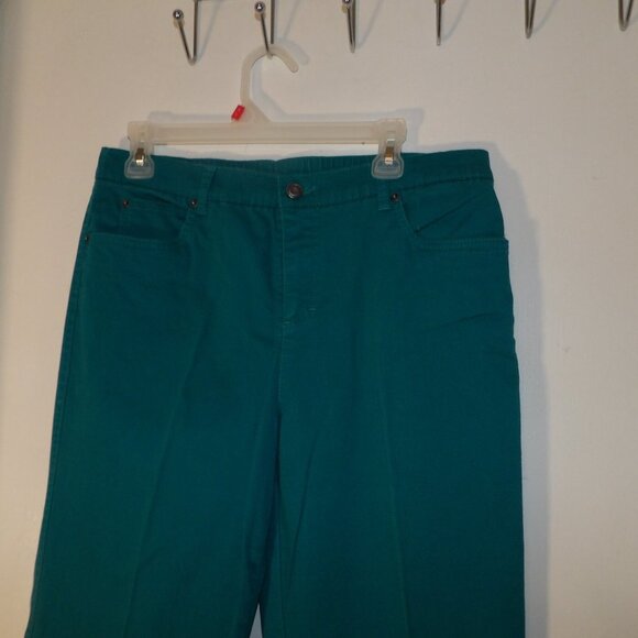 COPY - Erika High Rise Straight Leg Dark Green Jeans Sz 12 - Picture 3 of 5